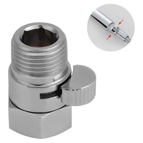 G1/2 Flow Control Stop Water Saving Valve, for Shower Head, Handheld Bidet Sprayer, New
