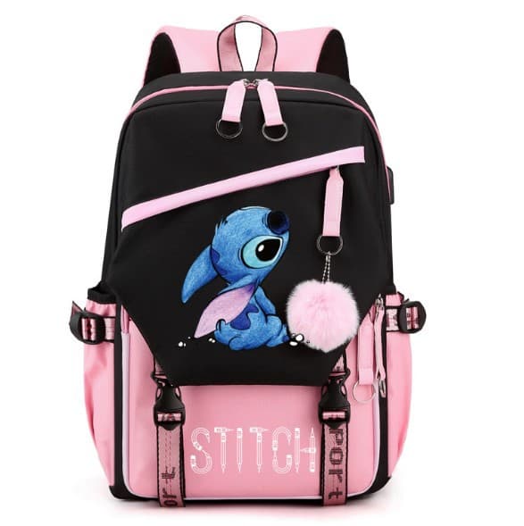 Stitch Ryggsäck vattentät skolväska för barn 4