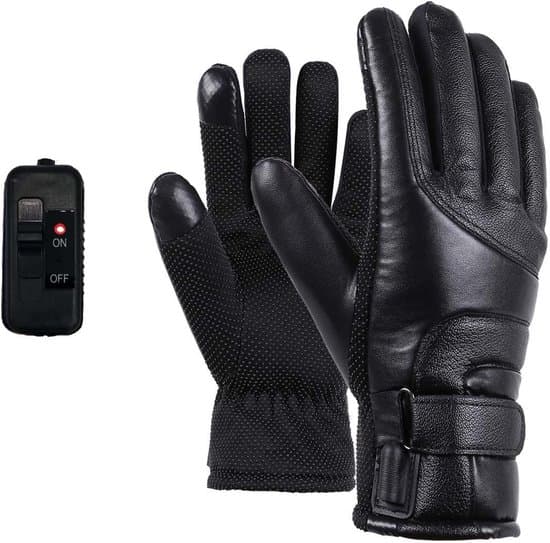 Opvarmede handsker – Sort – USB-genopladelige – Touchscreen-kompatible – Vandafvisende – Vindtætte – Skridsikre – One size – Vinter
