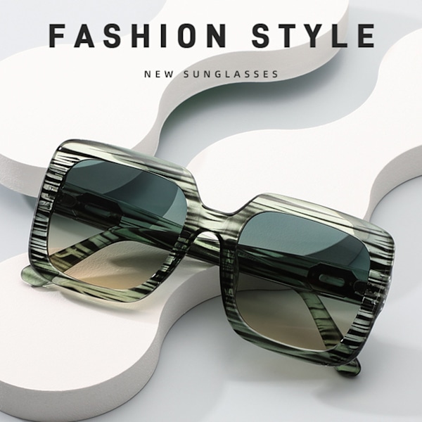Ins Large Frame UV 400 skydd som minskar bländning solglasögon white-black gray white-black gray
