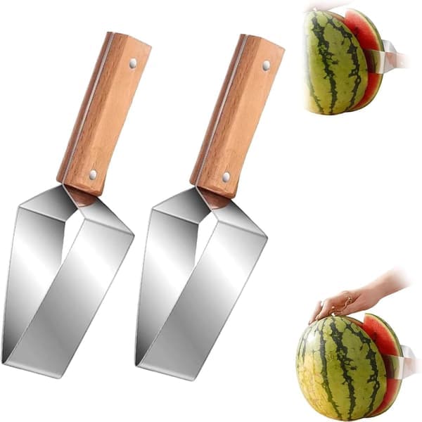 stk vannmelonkutter, vannmelonkutter i rustfritt stål, kutter i biter på 3 sekunder, vannmelonkutteverktøy, melonkjøkkenutstyr