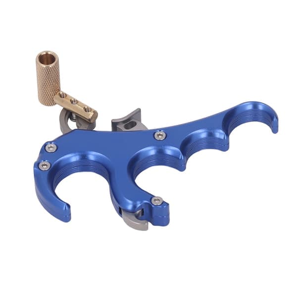 Adjustable Aluminum 4 Finger Bow String Damper Blue [HK]