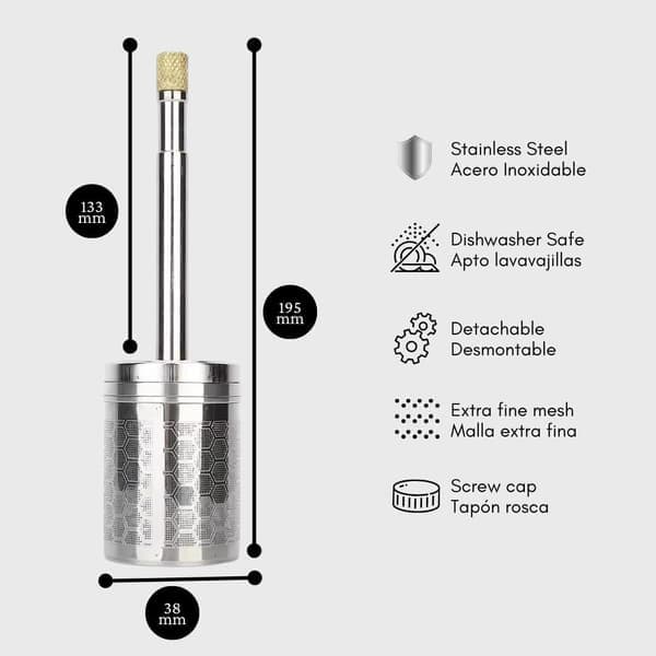 Teinfuser tefilter kaffefilter rostfritt stål tekanna bärbar