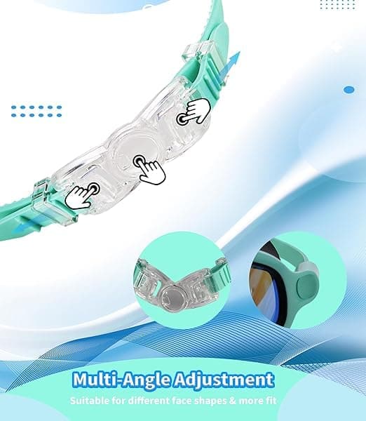 Simglasögon 2-pack Anti-Fog UV-skydd Poolvatten Barn Simglasögon för 3-15 år