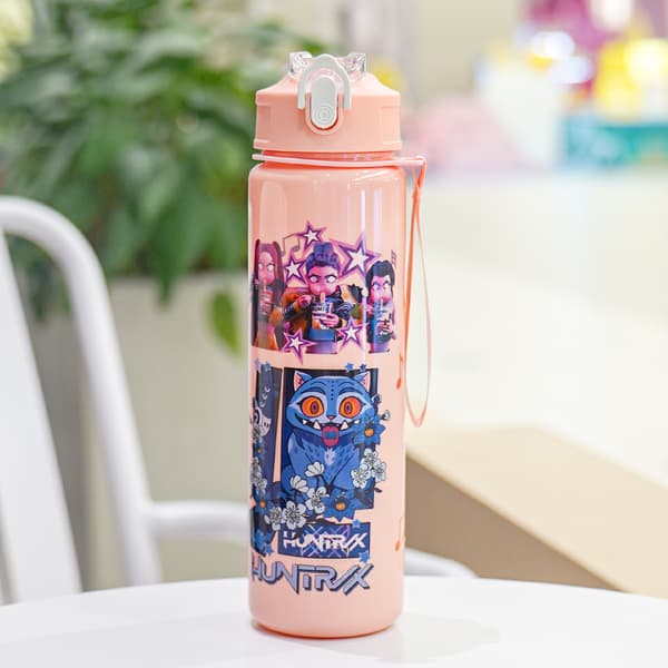 Kpop Demon Hunter Girls Vattenflaska Bärbar Utomhus Barn Sugrörsmugg 1 1 700ml