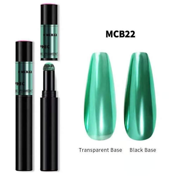 Mirror powder pen - Chrome pigment - 18 olika färger - MCB15 MCB15