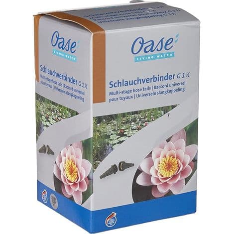Oase Universal slangekobling 1 1/2\", Sort