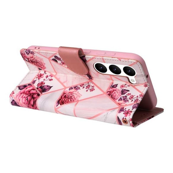 Samsung S23 Trendigt Plånboksfodral Sparkle 4-FACK Rosa