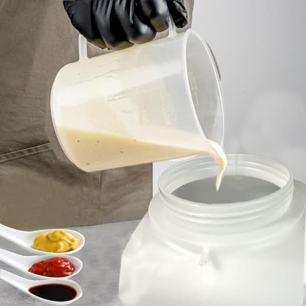 5,5L Sauce Dispenser – Square, Gravity-Fed (square, 5.5 liters)