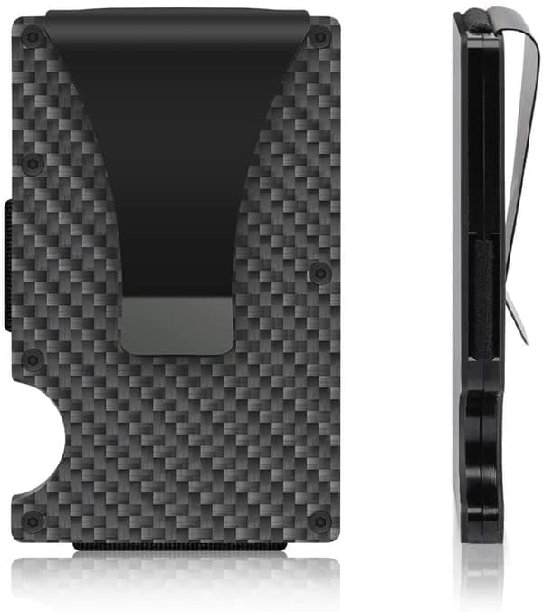 Korthållare i kolfiber RFID Svart - Julklapp One size