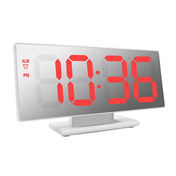 Elektronisk klocka Bordstemperaturvisning Multifunktion Snooze Natt stort nummer Display LED Skrivbordsalarmklockor