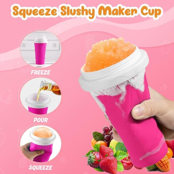 Slushie Cup Roliga Slushy Maker Cups Coola Sommarprylar Julklappar White Elephant-presenter Partyfavörer Priser för Pojkar Flickor Tonåringar Studenter