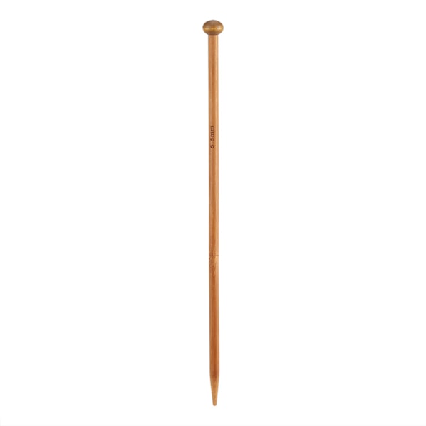 Stickset i bambu, spetsiga kolspetsade stickor i 18 storlekar (2 mm till 10 mm)