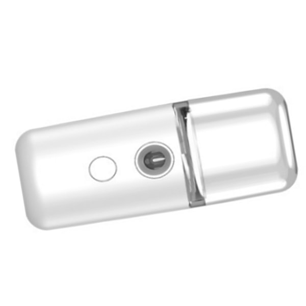 Nano ansiktsmistspray ABS-hölje fickstorlek USB-laddning vatten ansiktsfuktare för hydrering vit