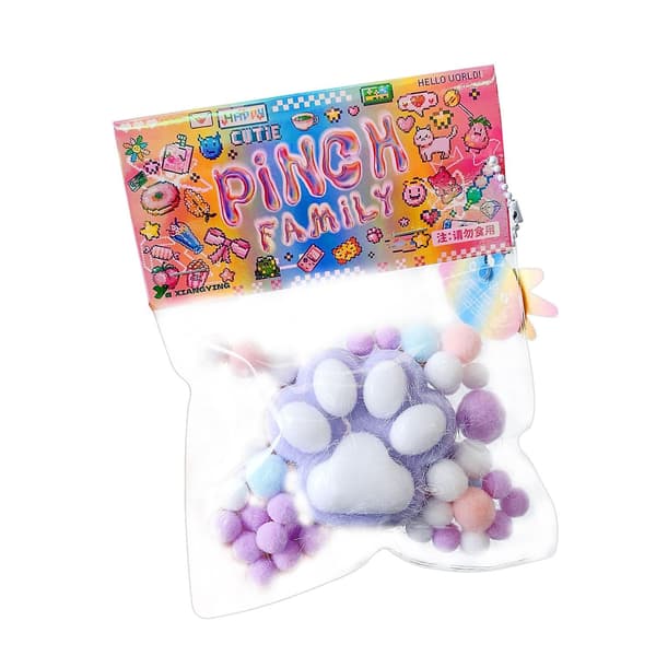 Taba Katt Tass Squishy Leksaker, Kawaii Stress Relief Squeeze Toy for Animal Lovers