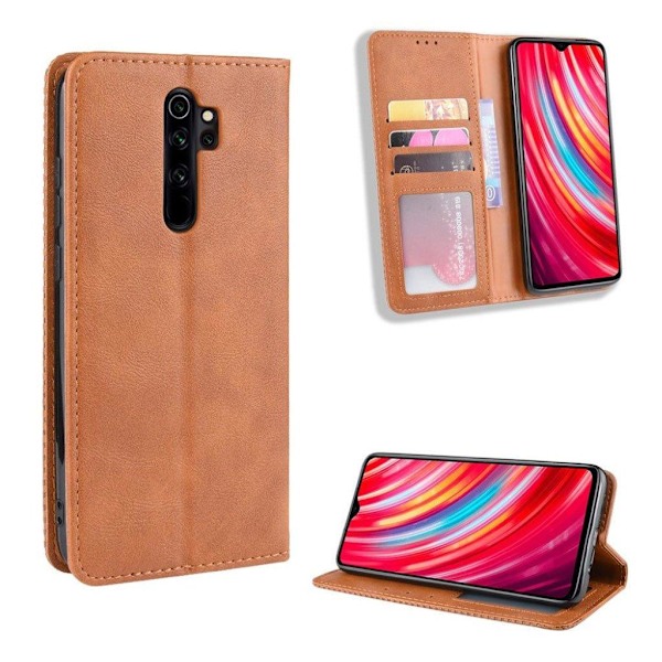 Bofink Vintage läder Xiaomi Redmi Note 8 Pro fodral - Brun Brun
