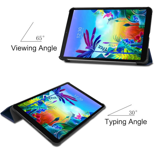 LG G Pad 5 10.1 Fodral, Smart Case Trifold Stativ Slim Lätt Fodral Cover för LG G Pad 5 10.1 Tum Tablet 2019 Release, Modell:LM-T600L