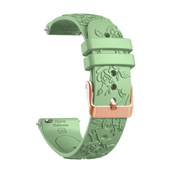 Urrem til Garmin Vivoactive 5 / Vivoactive 6/3/3, 20mm blød silikone grøn grøn