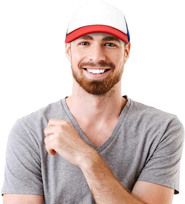 Tofarget Trucker-hatt Sommer Mesh-caps med justerbar snapback A A