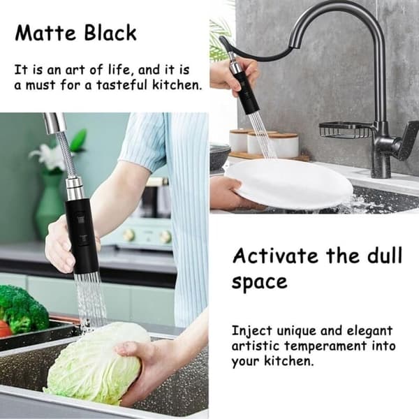 Dual-Mode Shower Head - Kitchen Faucet - Replacement Shower Head - Water Saving - For Bathroom and Kitchen