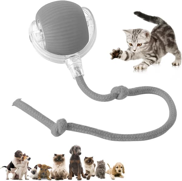 Rolling Pet Ball Interactive Cat and Dog Toy 360° Intelligent Automatic Rolling Ball Chew Resistant Intelligent Rolling Ball.