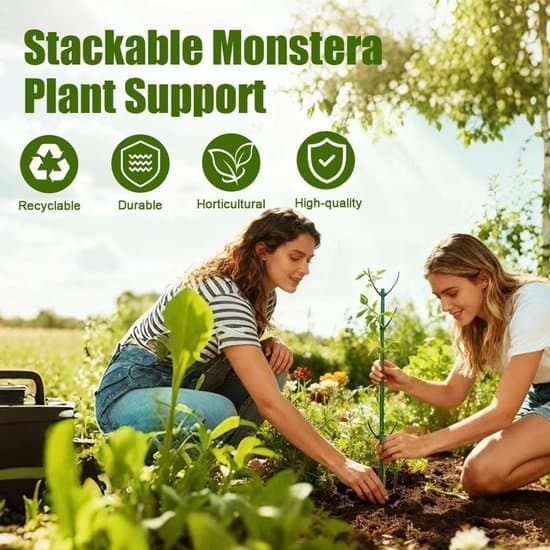 Stapelbart Monstera Växtstöd Nytt 2026 Monstera Växtstöd Klätterväxtstöd Växthållare med Remmar för Utomhusbruk (5-pack)