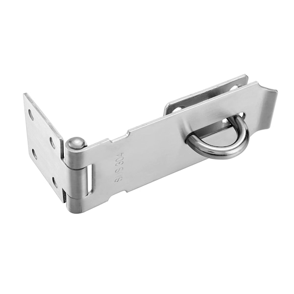 1 st rostfritt stål hänglås hasp, kraftig säkerhetsdörrklämma hasp lås spärr med monteringsskruvar, förtjockad dörrgrindbultlås för grindlås