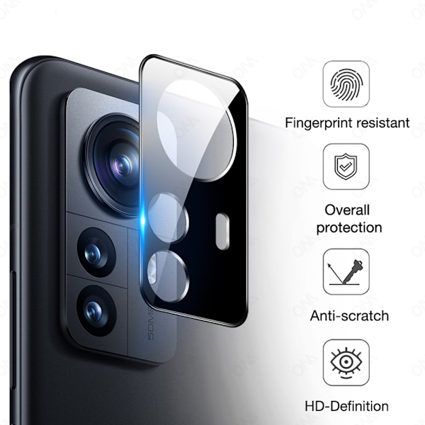 Kameralinsskydd 2.5D HD-Clear 0,4mm Xiaomi 12 Pro Transparent