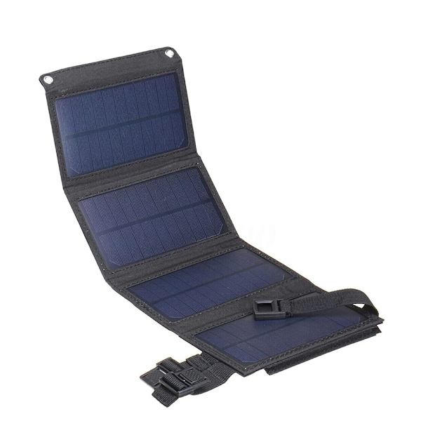 Solpanel hopfällbar väska, 8W 5V lätt solladdare med USB-utgång vattentät solladdare för telefon