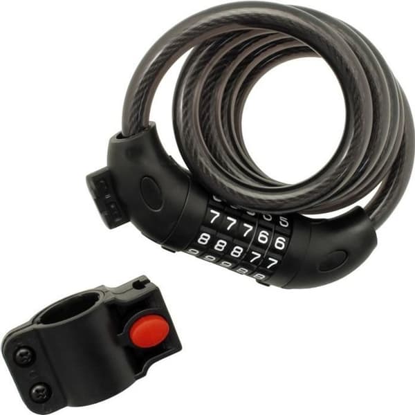 5-digit Combination Lock for Bicycle - Metal Cable Loop - 120 cm - Robust, Durable, and Versatile