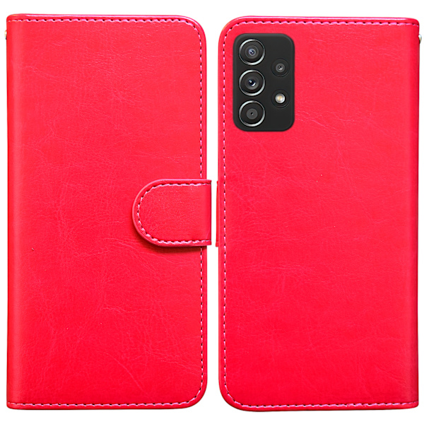 Samsung Galaxy A53 5G - Läderfodral / Skydd Rosa Rosa