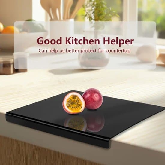 Cutting Board - Antibacterial - Acrylic Cutting Board with Edges - Thicker and Durable Kitchen Cutting Board - Non-Slip and Easy to Clean