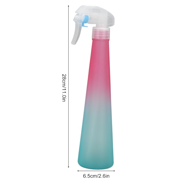 Kontinuerlig sprayflaska konform fin dimspray sprayflaska för hårstyling växter 350 ml