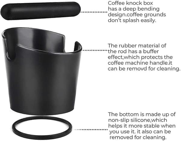 Kaffebankeboks med avtakbar stang og sklisikker base