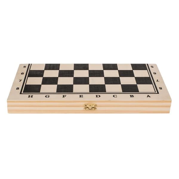 Træskaksæt / Skak - Brætspil / Selskabsspil - 34 cm Træ Træ