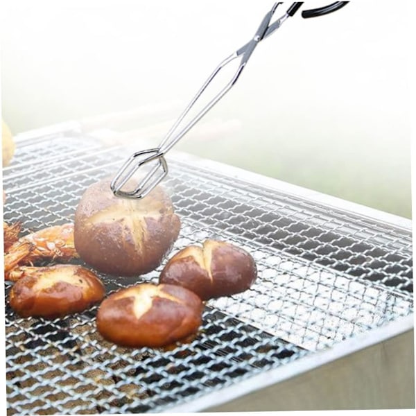 Grilltång i rostfritt stål, 16 tum, grilltång i rostfritt stål, grilltång för picknick, grilltång, 1 st