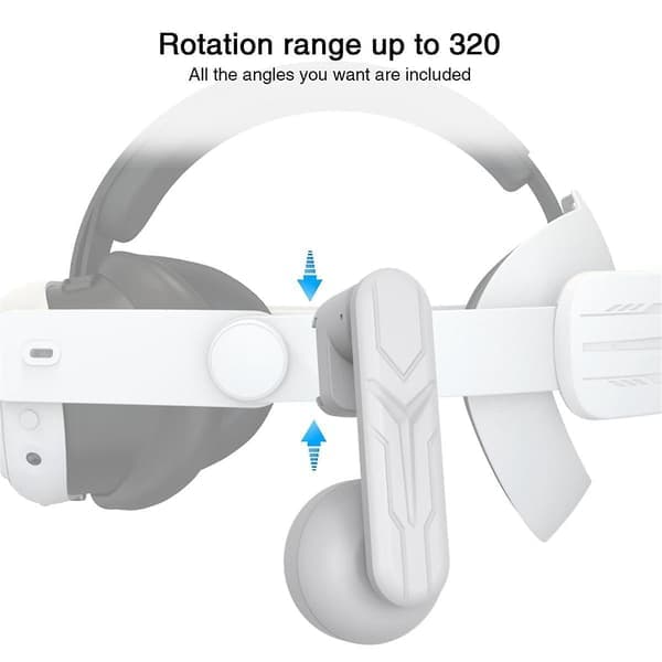 Velegnet til Meta Quest3 tilbehør headset Quest2 headset højttalere af høj kvalitet VR tilbehør (YJD) Hvid