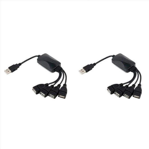 USB-HUB-splitterforlengelseskabel hann til 4 hunn USB 2.0-forlengelse