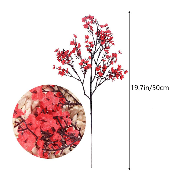 6 st Höst Konstgjorda Blommor Falska Babys Andedräkt Blommor Bulk Konstgjord Gypsophila Bukett Silke Blomsterarrangemang Centerpieces för Hem Kök Sovrum