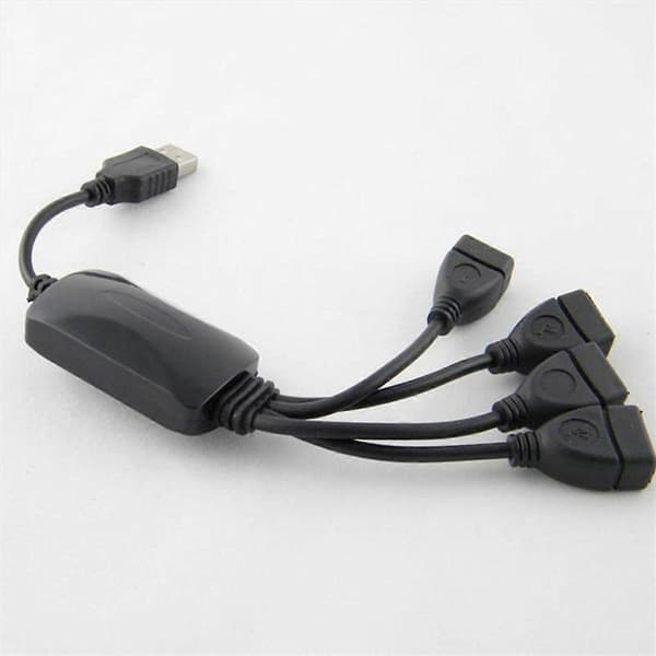 Hane till 4 hona USB HUB Splitter förlängningskabel USB 2.0 förlängning