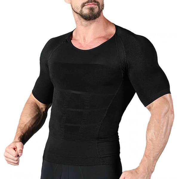 Holdningstrøje for bedre holdning Posture T-shirt XL Sort sort black