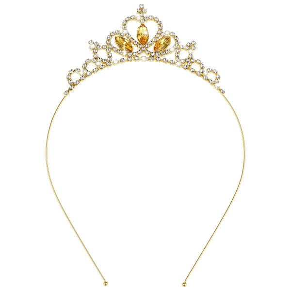 WLLHYF Silver Princess Crown Crystal Sash Tiara Strass Pannband Håraccessoarer till födelsedag Juldekoration Kvinnor Flickor Bröllop