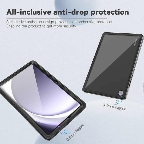 FS vedenpitävä kotelo Samsung Galaxy Tab A9:lle IP68 täysin suojaava kotelo