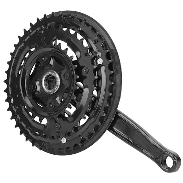 Högkolstål vevparti vev 24-34-42T med kedjeskydd för variabel hastighet mountainbike landsvägscykel