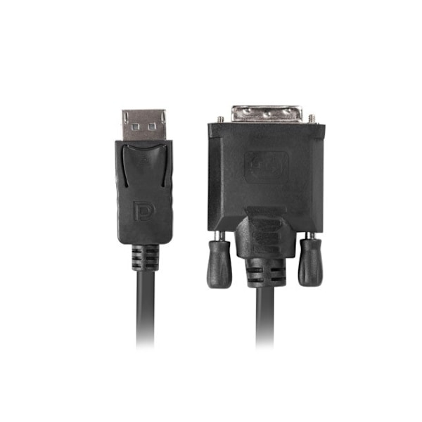 Displayport till DVI-D Dual Link Kabel 1 Meter Svart Svart