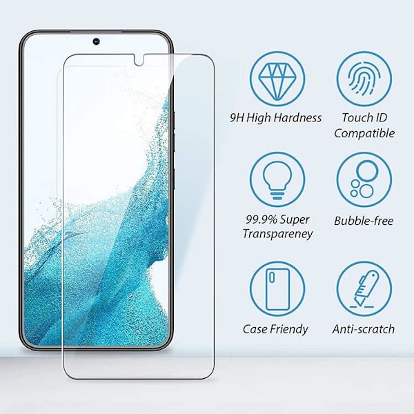 Samsung Galaxy S22/S22 plus - Härdat glas/Skyddsglas S22 plus S22 plus
