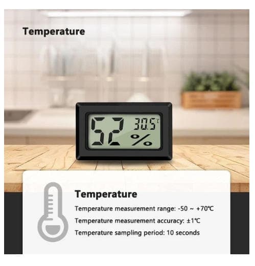 Digital temperatur- og fuktighetsmåler Termometer Mini Digitalt Termometer Hygrometer og Fuktighetsmåler