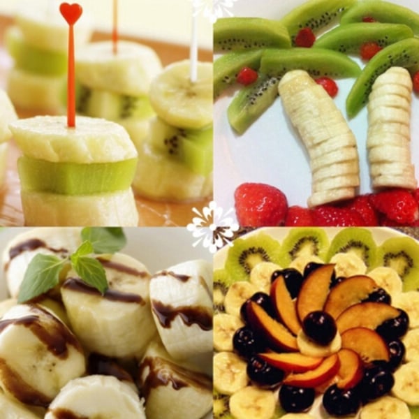Banan-skärare - Skiva bananer Gul