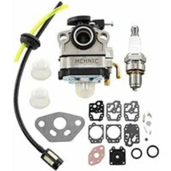 Tändstift för förgasare med bränsleledningssats för GX31 GX22 FG100 GCA91 Walbro WYL-19 HHE31C HHT31S UMK431 4-taktsmotor Ersätter 16100-ZM5-803