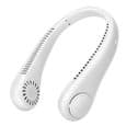 Bærbar ventilator - 360° USB-halsventilator - Stille, til børn, kontor, sport - Hvid